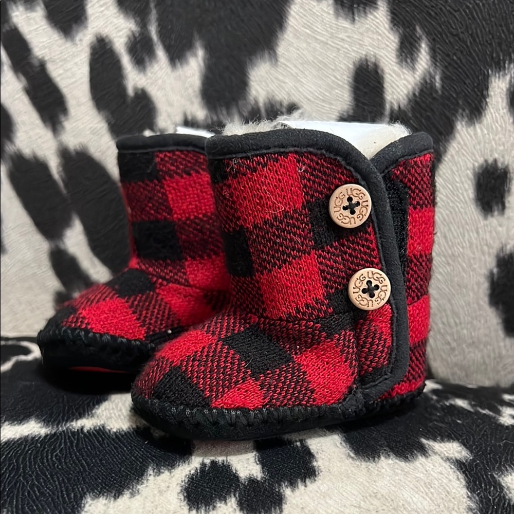 UGG Baby Walker Plaid Boots